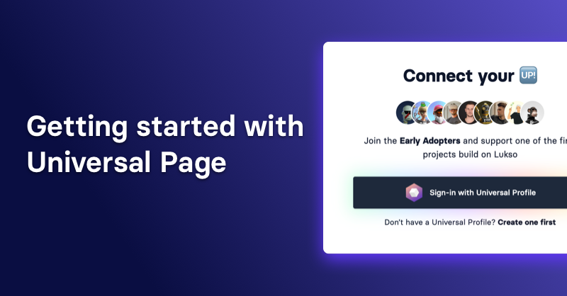 Simple guide on how to get started with Universal Page