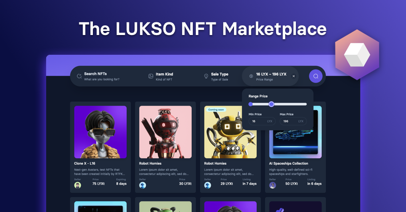 Now live on L16: The open LUKSO NFT marketplace